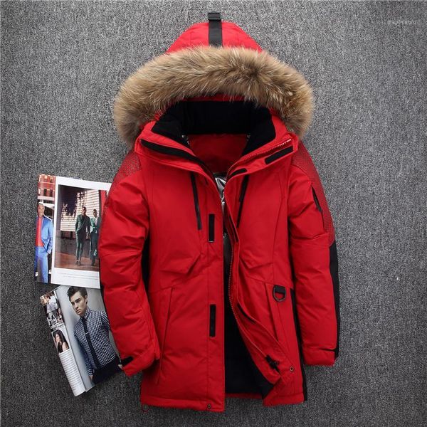 

new arrival men down jacket winter parkas men's white duck down coats feather liner thick warm jackets 6101, Black