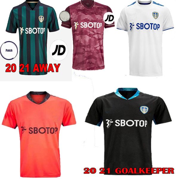 

leeds soccer jerseys bamford 2020 2021 alioski phillips klich jersey 20 21home away united men kids kit hernandez football shirt, Black;yellow