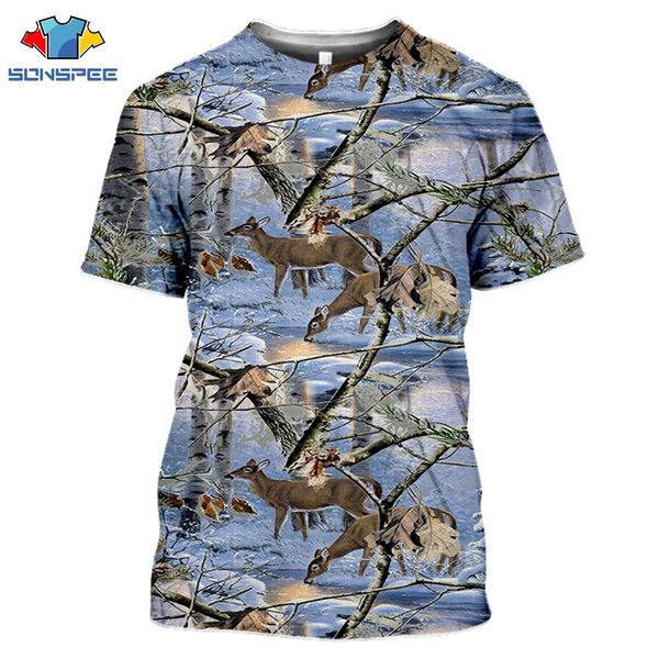 

animal deer anime camouflage elk hunter homme 3d print shirts humor comics humor men clothing