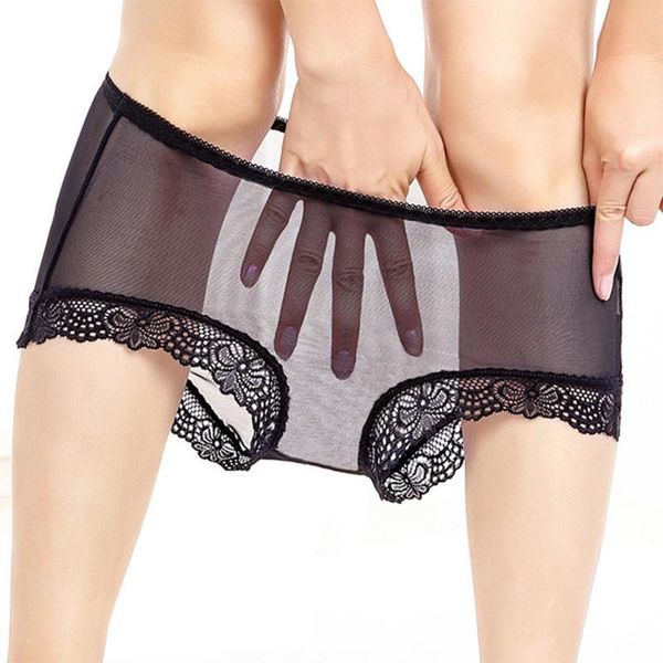 

lingerie ultra-thin fashion size plus underwear women panties 4xl 3pcs/lot lace transparent hollow mesh ukwfe