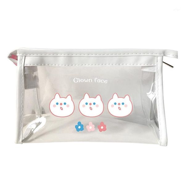 

waterproof laser cosmetic bag women makeup case pvc transparent beauty organizer pouch female cute lady bag lady make up pouch1
