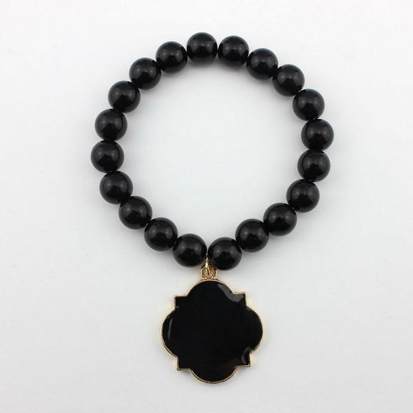 

bangle blank enamel beaded bracelets for women & bangles gold beads, Black