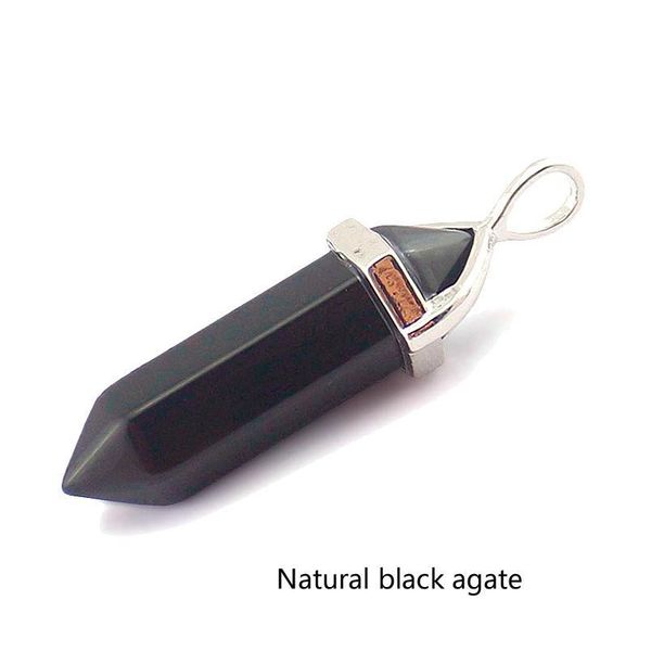 

natural malachite rose opal quartz crystal pendant black leather hexagon pendant stone necklace gem jewelr qylwyc