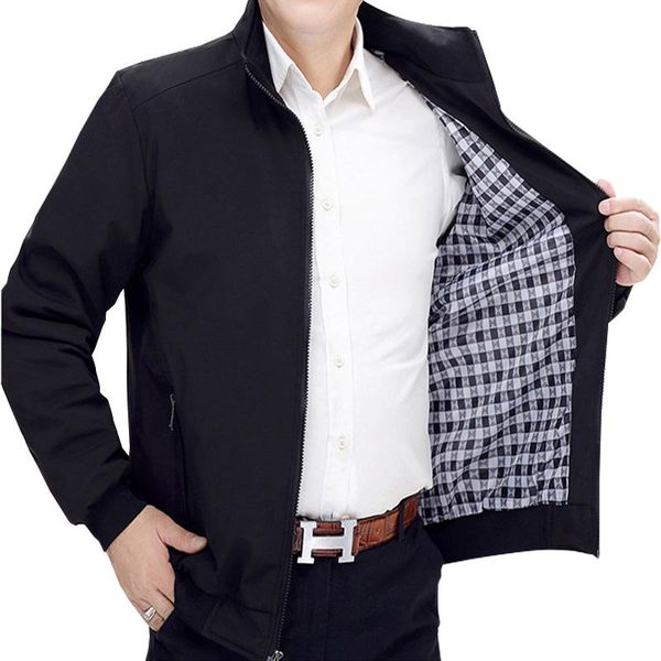

men's jackets 2021 spring jacket men autumn casual solid fashion slim windbreaker coat male 4xl 5xl, Black;brown