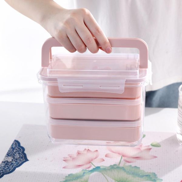 

baispo lunchbox 3 layers eco friendly portable food storage container health material compartment picnic bento box bbysva packing2010