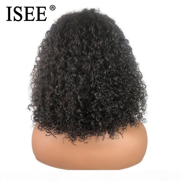 

kinky curly lace front wig 360 lace frontal wig brazilian curly human hair wigs, Black
