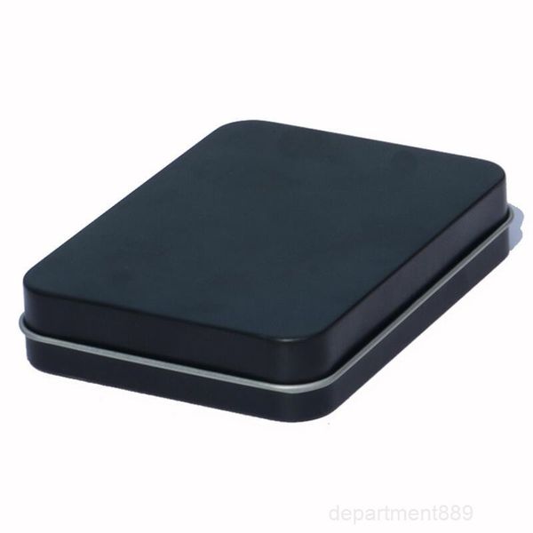 

11.5*8.5*2.2cm mat black rectangle mint tin candy tea storage box case container wholesale owe1991