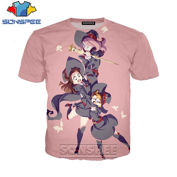 

anime little witch academia 3d print shirts horror aesthetic horror men clothing