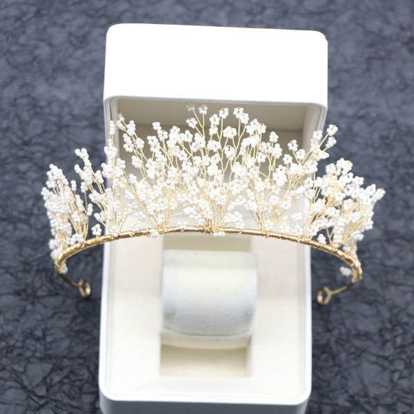 

mxianmei atmosphere bridal luxury sen white series dress super fairy korean wedding headdress crown k, Silver