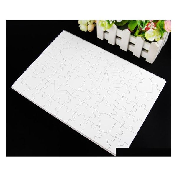 

a4 sublimation blank puzzle 120pcs diy craft heat press transfer crafts jigsaw puzzle whit sqcxdz toys2010