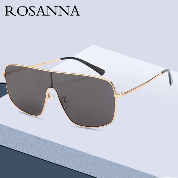 

sunglasses rosanna luxury square women brand designer retro alloy frame big vintage gradient male female glasses, White;black