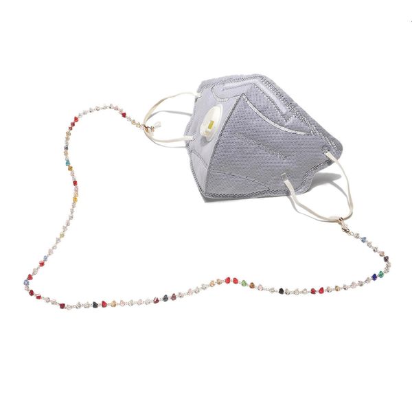 

gold color triangular crystal mask chain handmade sunglasses rope holder mask chain holder glasses chain accesorios mujer h bbyxkw