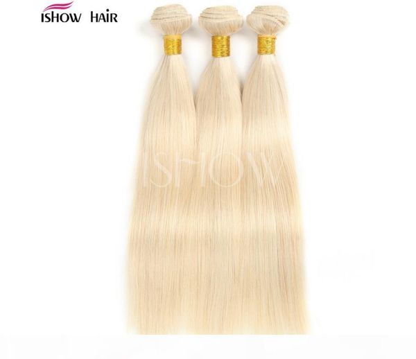

avon remy hair & virgin hairs human hair weaves peruvian virgin hair straight body wave 613 blond fzp199, Black