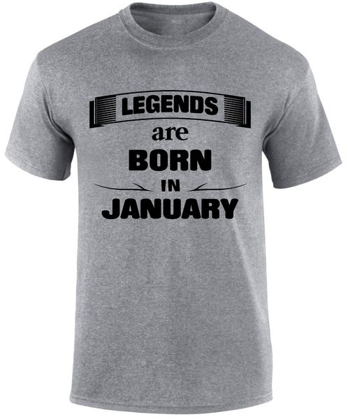 

fashion summer men's casual casual o-neck male tees legends are born in january birthday homme tee sport hooded sweatshirt hoodie