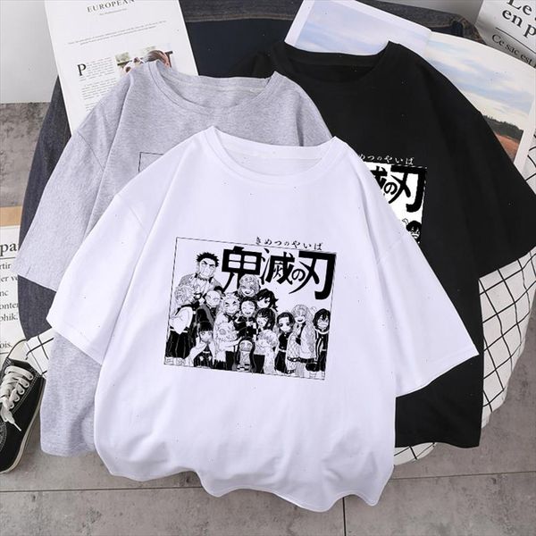 

harajuku japan prison school cartoon japan t shirt women ghost blade punk anime comic casual streetwear manga women, White