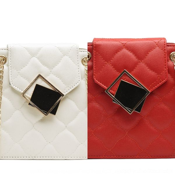 

aaflb star's same style korean personalized small bag square lock body bagfashionable and versatile chain single shoulder cross women&#