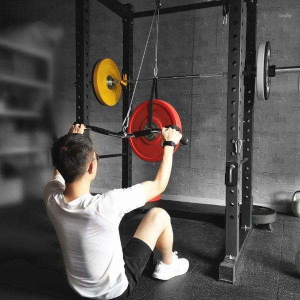 

resistance bands fitness pulley cable machine system attachment weigh loading pin diy foamed hand strap home workout equipment1