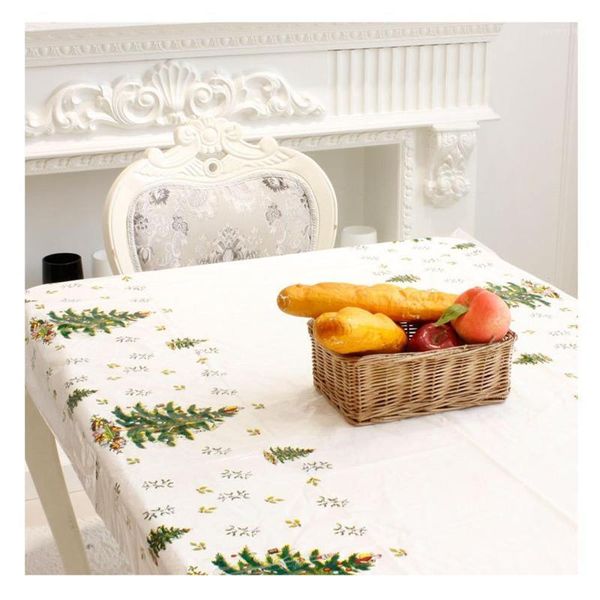 

1pc 110-180cm disposable merry christmas rectangular printed pvc cartoon tablecloth christmas decoration l*51