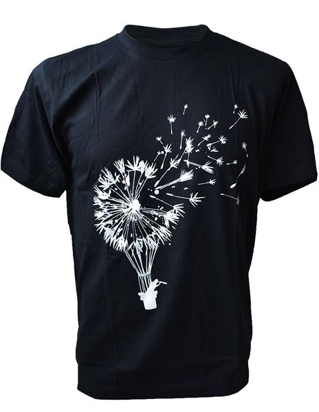 

tshirt homme new new fashion men's t shirt men's flower power dandelion fly away om t-shirt sport hooded sweatshirt hoodie