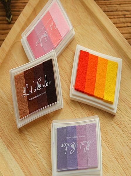 

6 градиентных цветов inkpads скрапбукингов чернил pad stamp подушечка ремесло цвет чернила pad марки для детей stamp искусства diy bbymov wr