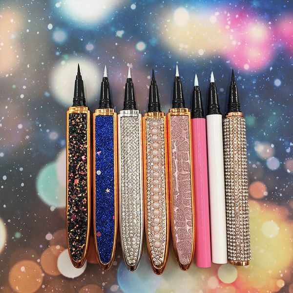 

waterproof self adhesive eyeliner for false eyelashes no need glue to wear lashes liquid eyeliner strong eye liners with package