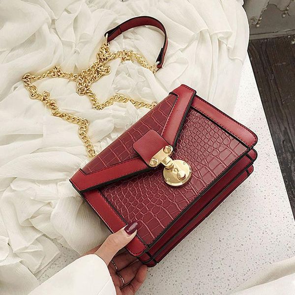 

aosbos soft pu leather crossbody bags for women shoulder messenger bag 2020 fashion casual lady chain solid bag handbags female