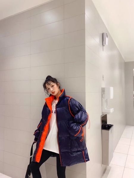 

autumn and winter 2020 new stand collar down jacket for women, Black