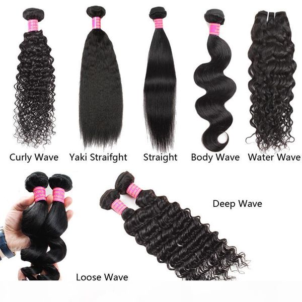 

meetu hair 2 bundles 8-28 inch brazilian human hair 8a loose wave yaki straight deep curly body wave straight water wave wholesale price, Black