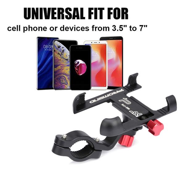 

alloy aluminum mobile 360 rotatable adjustable bicycle mtb phone holder non-slip stand cycling accessories