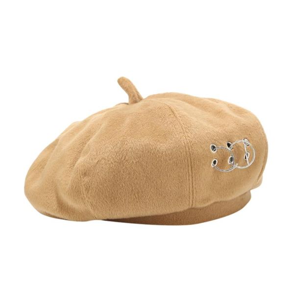 

fashion winter beret for women girl french style painter hat cap vintage warm party women beret hat casual outwear, Blue;gray
