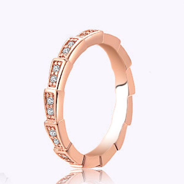 

luxurys designers fashion jz440 new snake bone snake ring with diamond for men and women, Silver