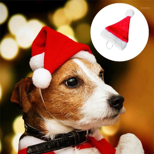 

christmas decorations 5pcs for 2021 years pet hat dog plush hats &4s021