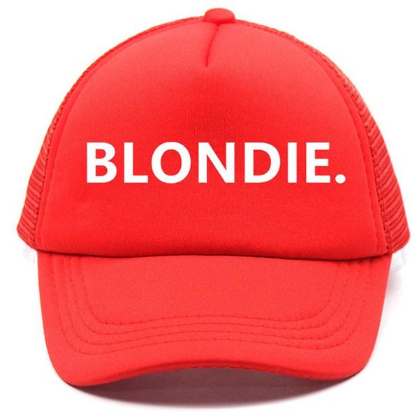 

blondie brownie baseball caps trucker mesh cap women gift for girlfriends her caps bill snapback hat gorras bbypyy alice_bag, Black;white