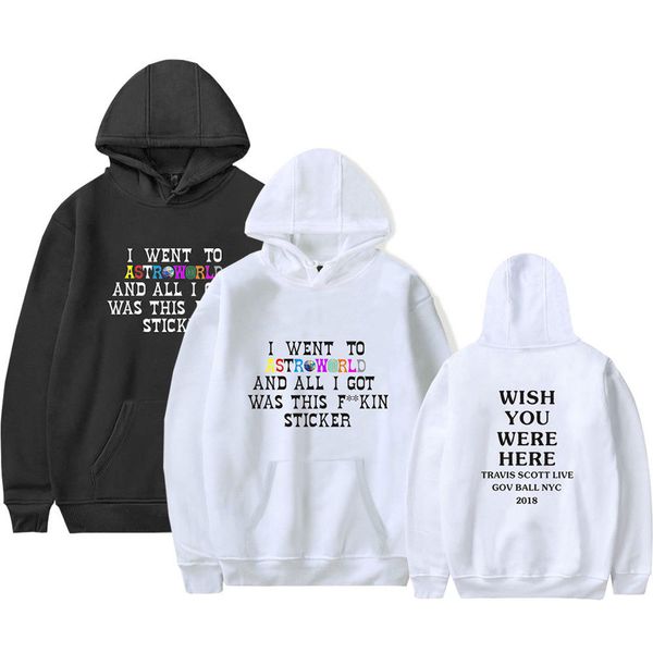 

2019 new style fashion scott hoodie sweatshirts men casual hooded pullover with pocket with hat, Black