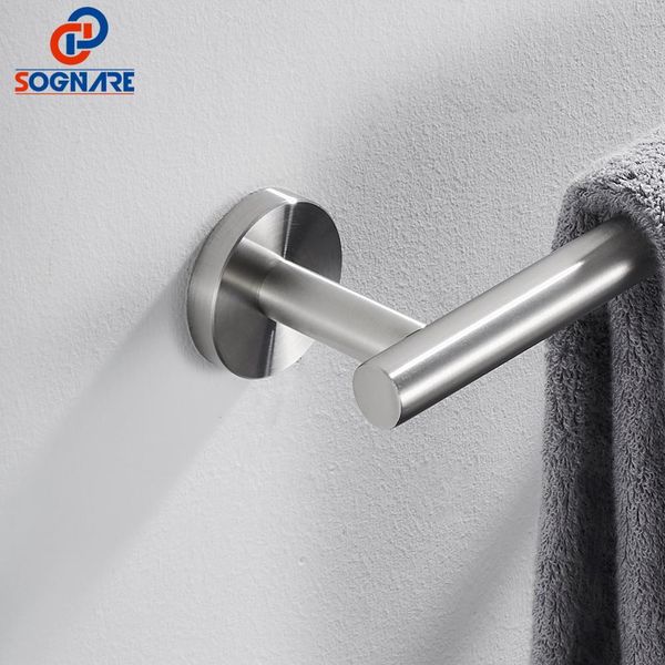 

sognare 3шт 304sus аксессуары для ванной комнаты матовый никель ванной аппаратная комплект robe hook одиночный держатель для полотенец крюк