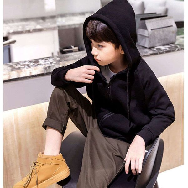 

boys' coat 2021 autumn new wear children's sports v4ug, Black