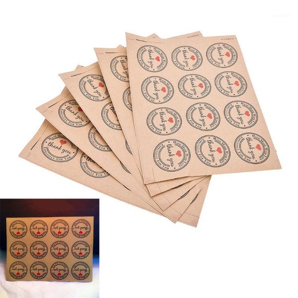 

gift wrap 60x paper label stickers gifts labels thank you self-adhesive stickers1