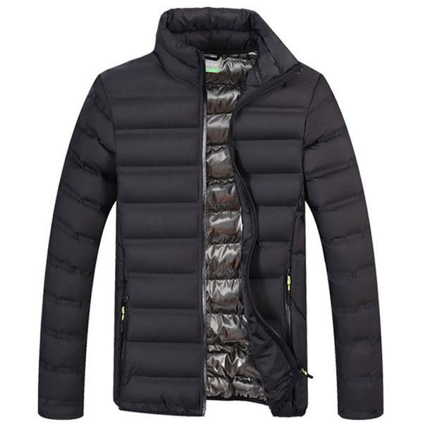 

autumn winter lightweight jackets men cotton padded parka male coats outwear windbreakers men brand clothing jaqueta masculino x1025, Black;brown