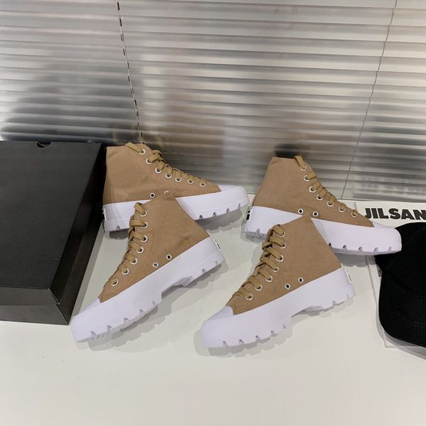 

thick bottom comfortable casual shoes women's canvas shoes spring and summer 2020 new high canvas sports shoes, Black