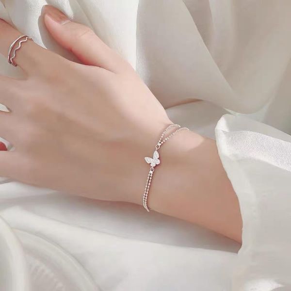 

двухслойный lucky round change rose gold color bracte для женщин девушки простые модные модные ювелирные изделия подарок, Black