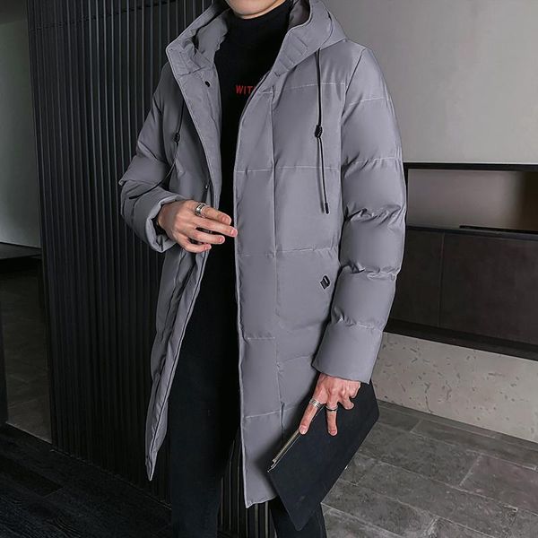 

winter parka men 2020 new casual thicken cotton jacket hooded outwear windproof warm coat hooded plus size 4xl, Black