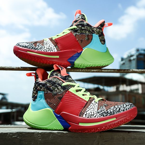 

black friday new with color painting platform, high-end hip-hop sports shoes, men's anti-counterfeiting basketball