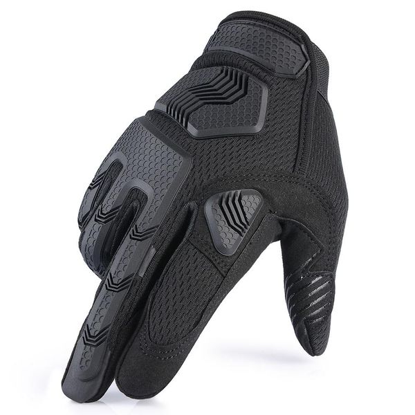 

тактические перчатки пешие прогулки велоспорт полный finger перчатки guantes military army combat стрельба airsoft велосипед охота защитные, Black