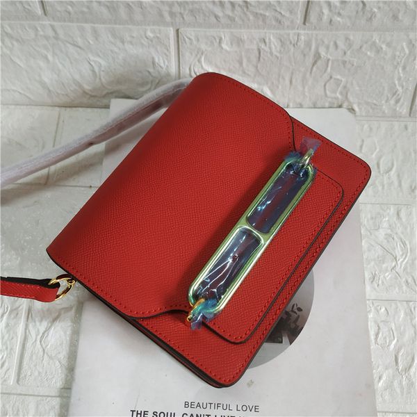 

new style pig nose leather kelly mini square one shoulder messenger women's bag