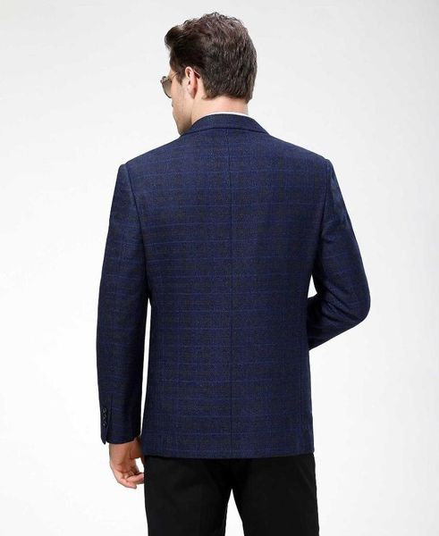 

2021 new men's leisure suit autumn and winter thick middle aged men's blazer coat business wool single west, White;black