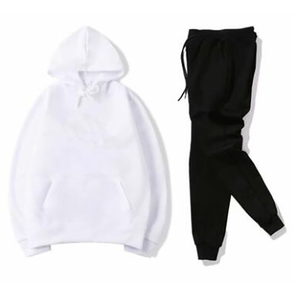 

kids sets jacket kids hoodies sweater and pants 2pcs/sets children sport set baby boys girls winter coats pants sets, White