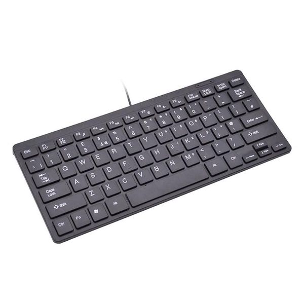 

78 ключи ультратонкий портативный usb metallic finish для ноутбука pc легкий компактный тихое мини-клавиатура проводная мультимедийная слим