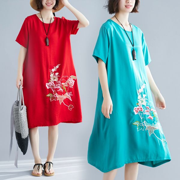 

women's shoes 2021 will be embroidered floral plus skinny size ocasional boho beach blouses dressed as party dresses 1ok3, Black;gray