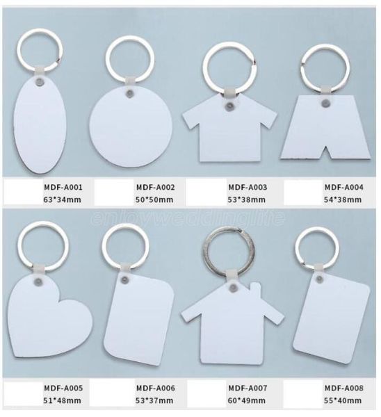 

keychain sublimation mdf heart round love key chains printing diy blank thermal transfer material party gift christmas