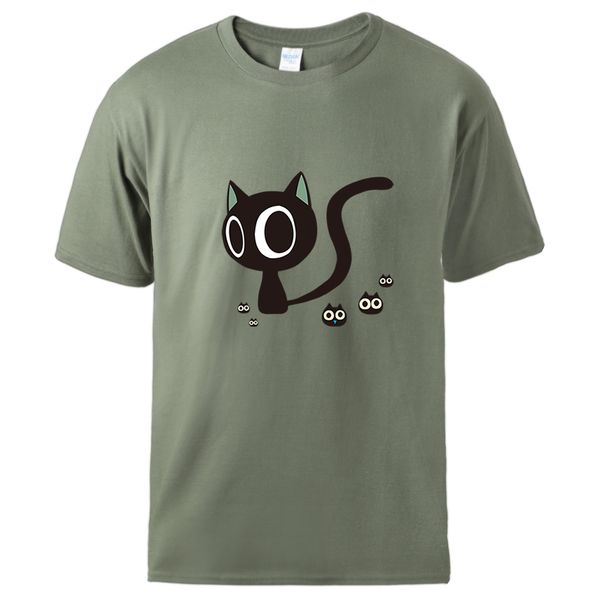 

cute cats print men's summer cool short sleeve tees casual loose fashion hip hop streetwear s hooded sweatshirt hoodie men t shirt